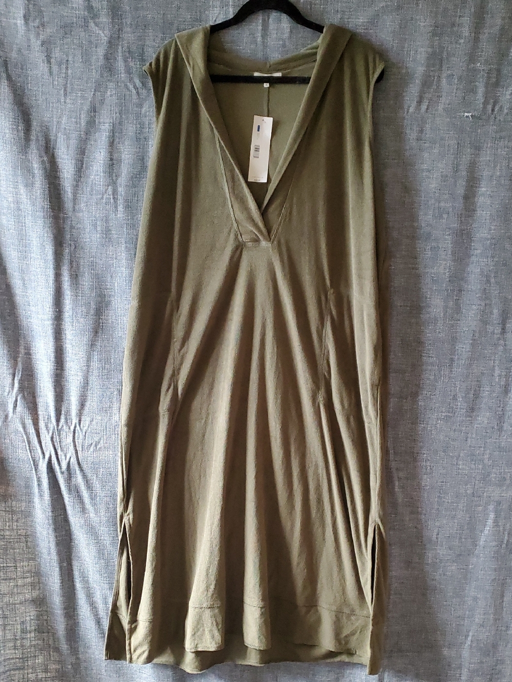 Maxi Hooded Terry Beach Cover Up Coverup